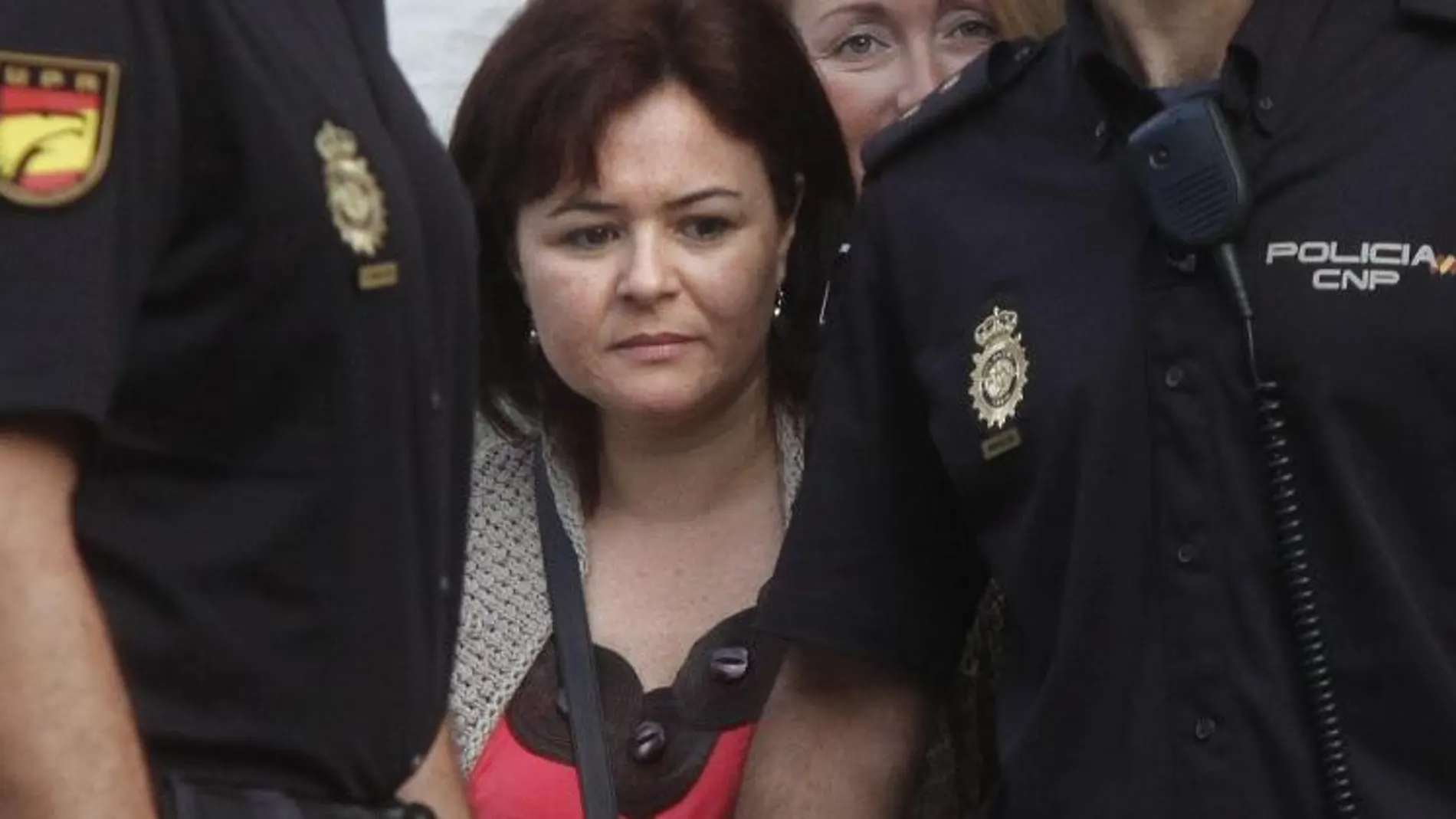 Ruth Ortiz, a su llegada a los juzgados