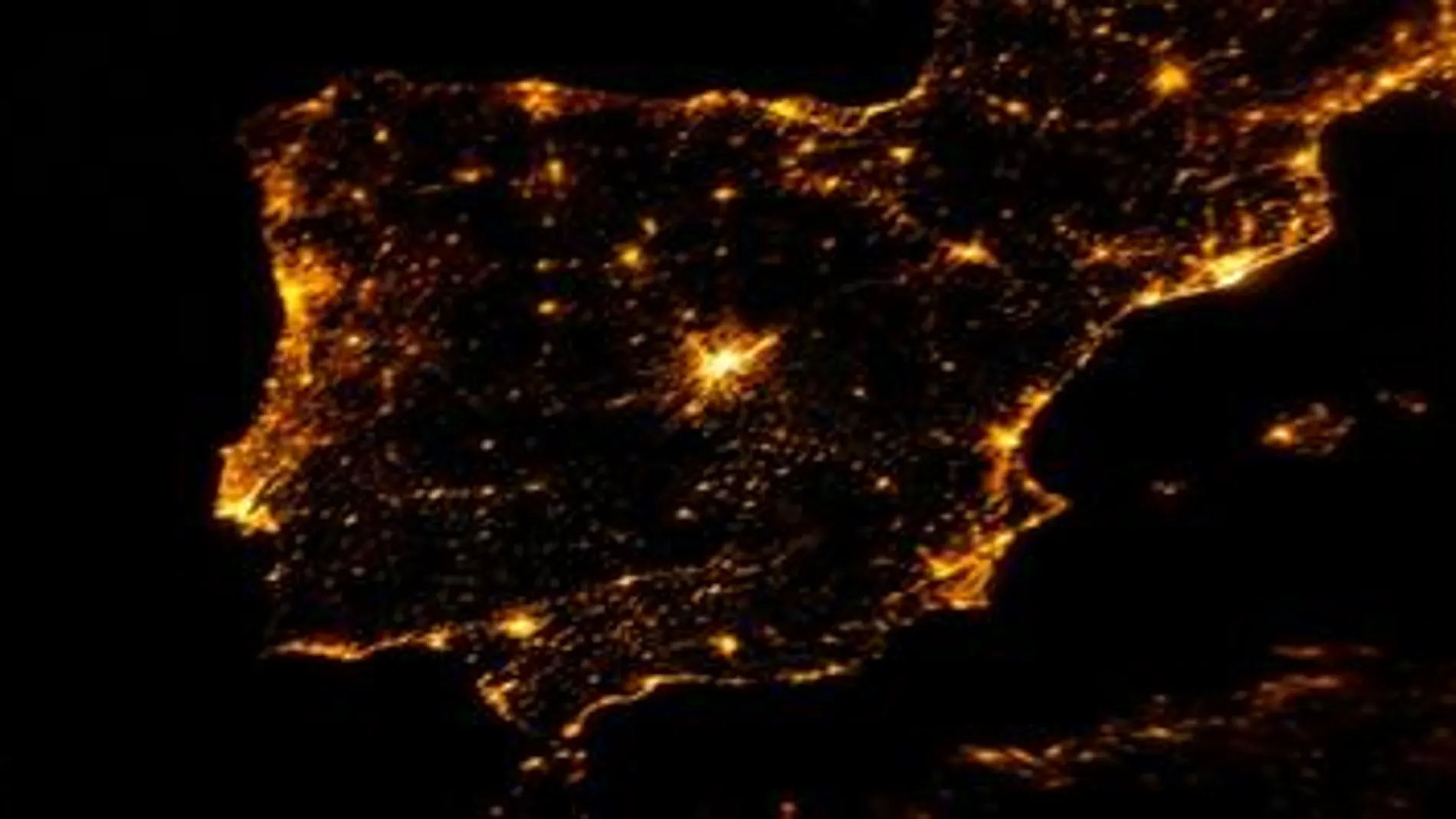 La Península iluminada, vistas desde el espacio