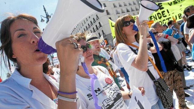 En junio se produjo la última «marea blanca» contra la externalización que se llevará a cabo en septiembre
