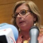 Consuelo Ordóñez ofreció una reuda de prensa tras reunirse en la cárcel con Valentín Lasarte, condenado por matar a su hermano.