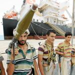 Miembros del movimiento hutí en Hodeida, el pasado fin de semana