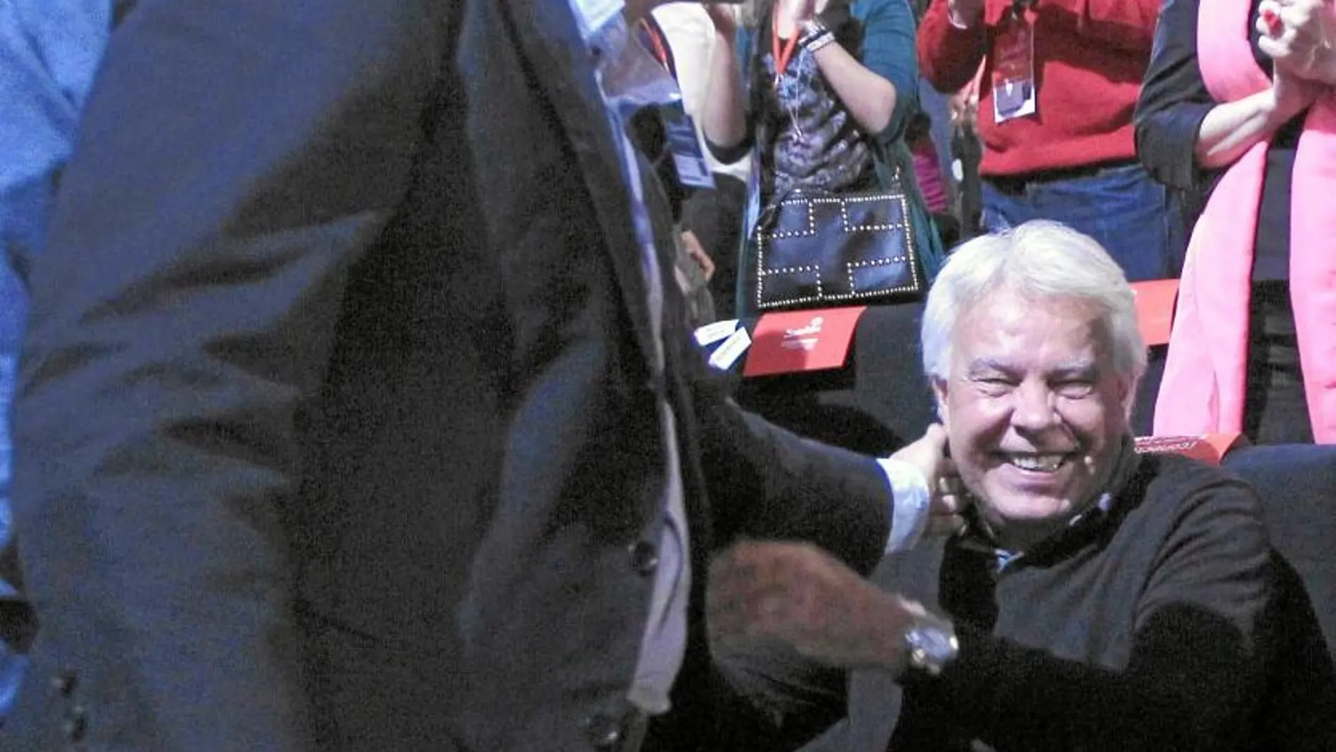 José Luis Rodríguez Zapatero y Felipe González, ayer