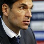 Pellegrino, durante la rueda de prensa posterior al partido contra la Real Sociedad