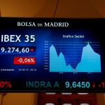 Paneles de la Bolsa de Madrid/Efe