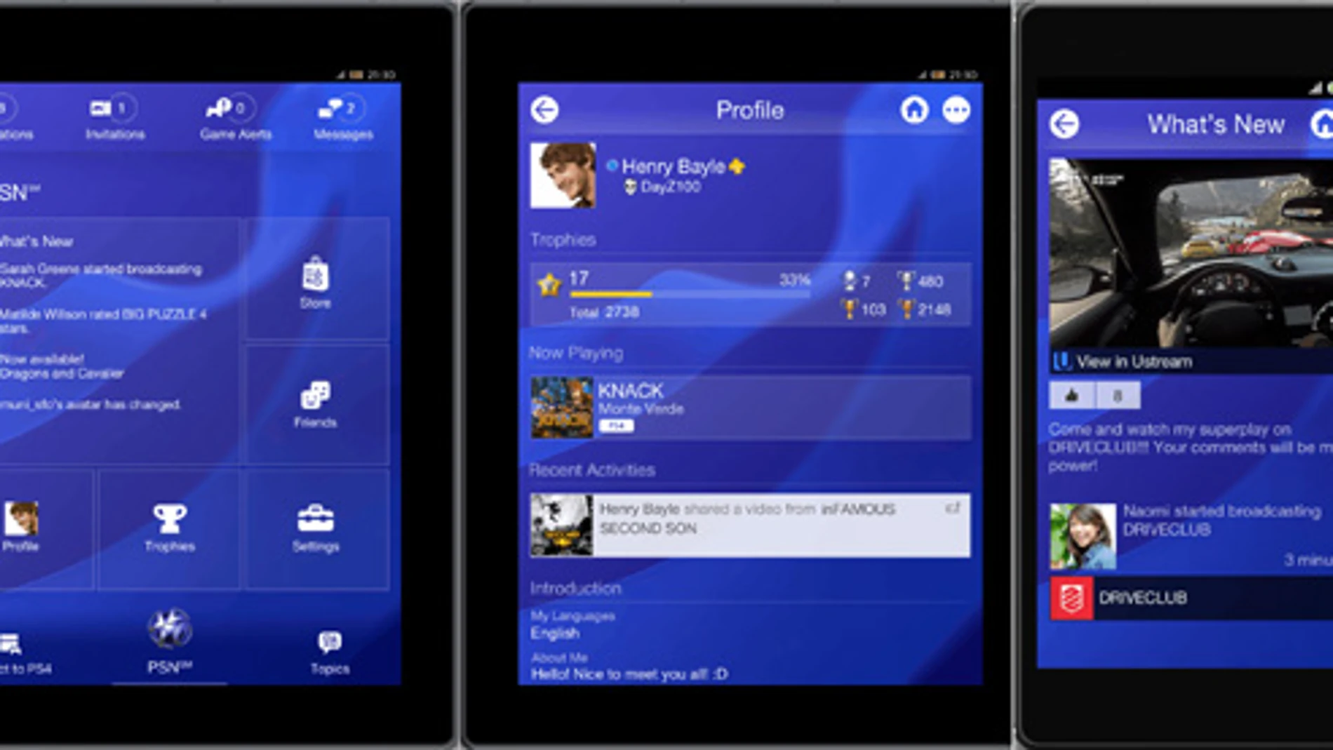 Así serán las aplicaciones para dispositivos iOS y Android de la nueva PlayStation 4
