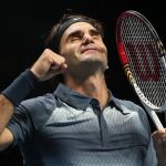 Roger Federer tras vencer a Del Potro
