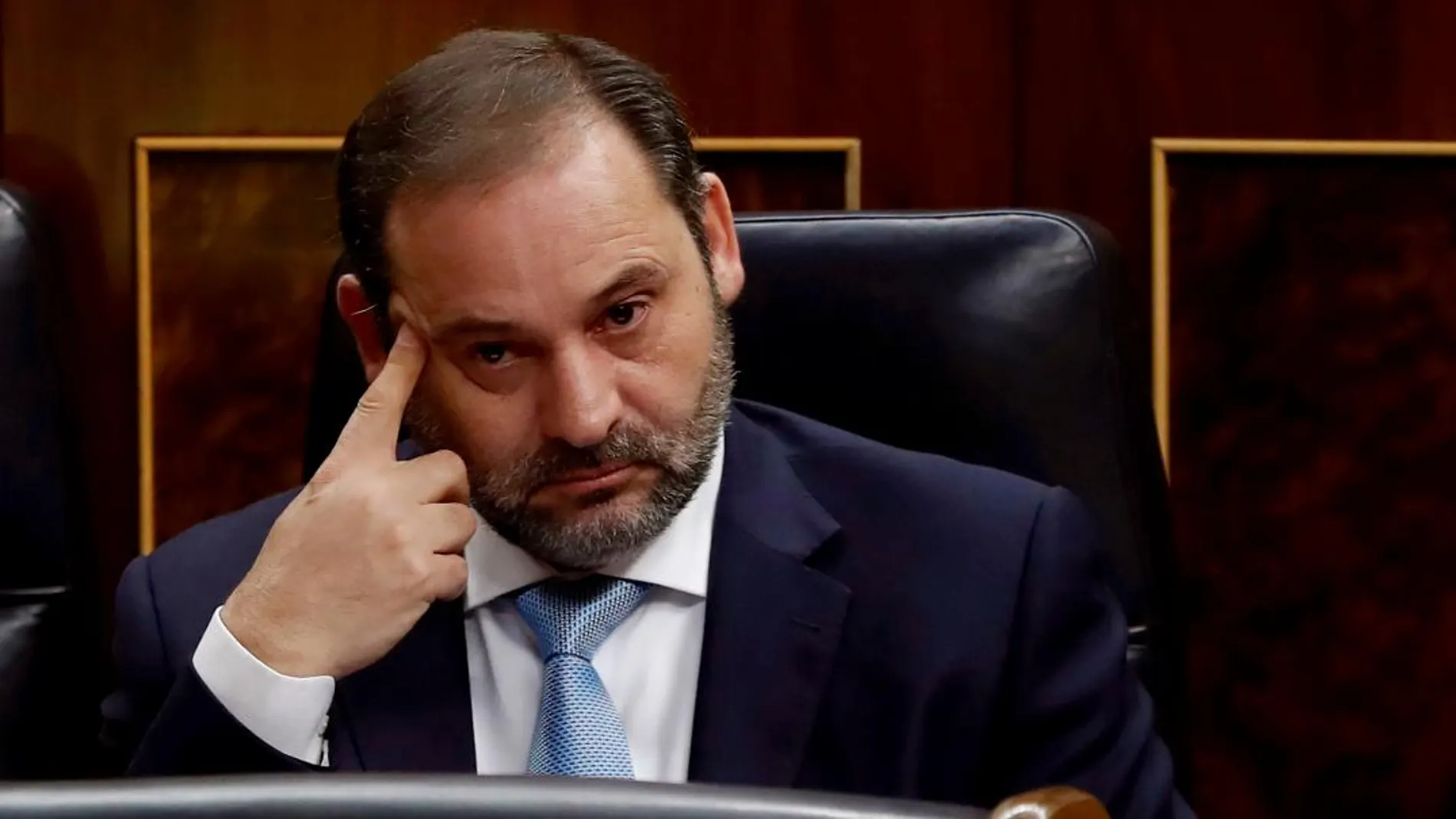 El ministro de Fomento, el valenciano José Luis Ábalos, en el Congreso de los Diputados durante la sesión del pasado miércoles