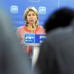 La portavoz de Empleo del Partido Popular en el Parlamento, Teresa Ruiz Sillero