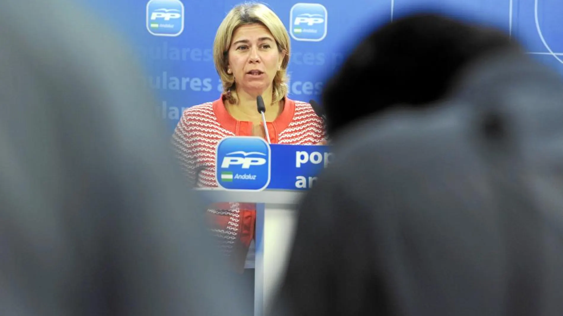 La portavoz de Empleo del Partido Popular en el Parlamento, Teresa Ruiz Sillero