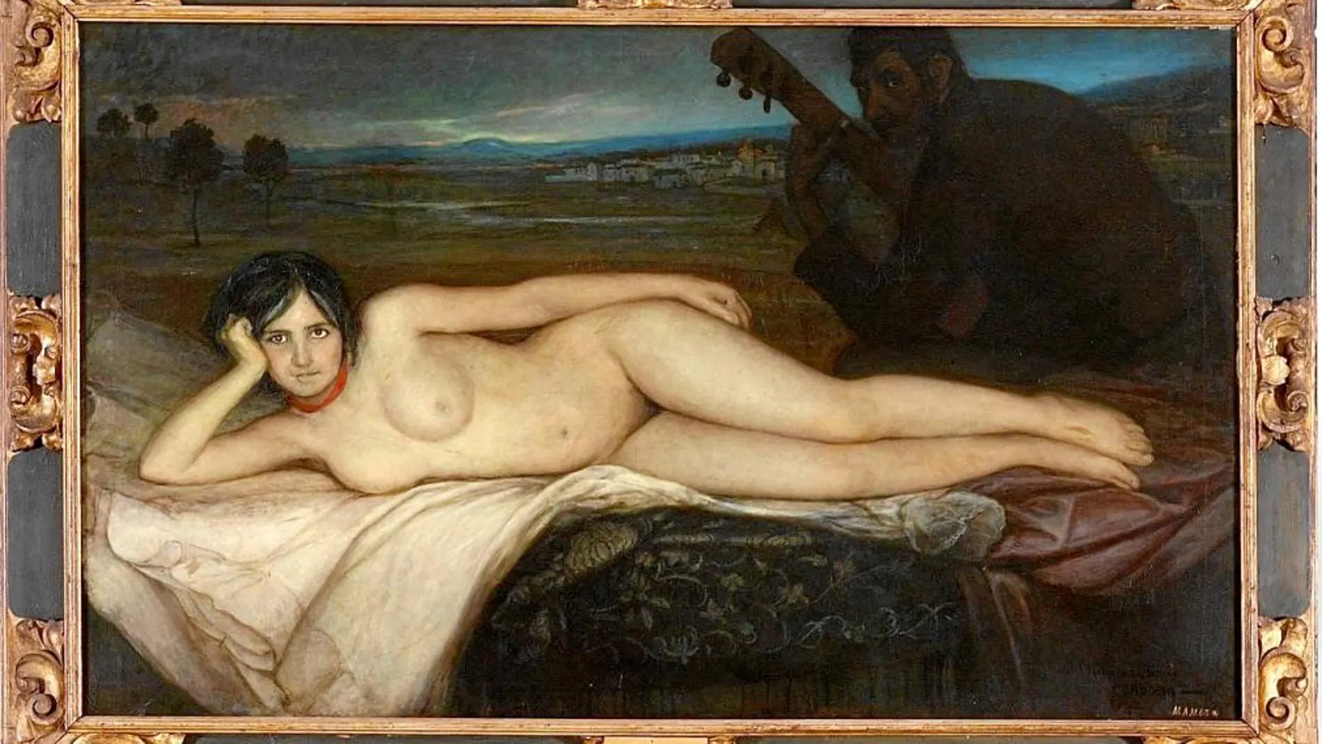 «La musa gitana» es el primer desnudo que realizó el pintor cordobés
