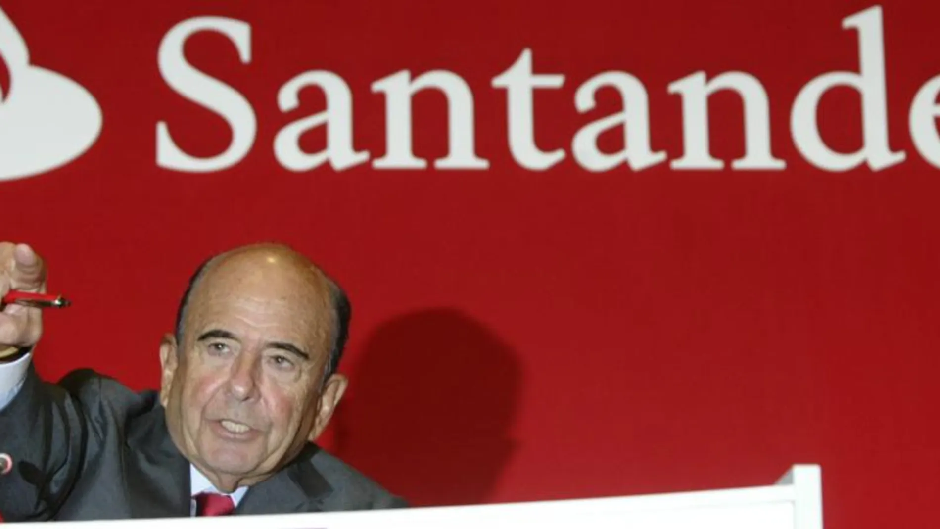 El presidente del Grupo Santander, Emilio Botín