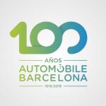 Logotipo de la edición del Salón del Automóvil de Barcelona en su centenario.