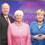 Peer Steinbrück (segundo por la izquierda) junto al resto de los principales candidatos