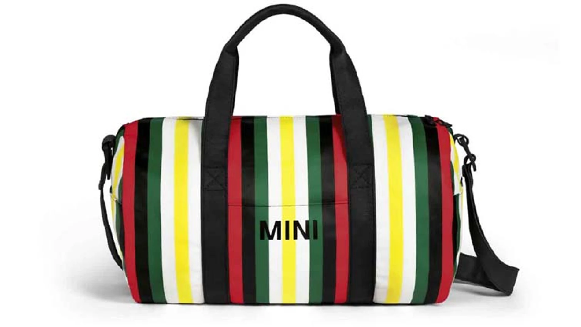 Bolsa de viaje en algodón encerado de la Colección 60 aniversario MINI (75 euros).