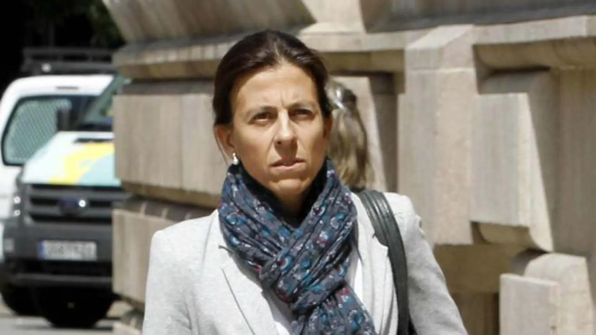 Anna Vidal, esposa del diputado de CDC Oriol Pujol, llega al Tribunal Superior de Justicia de Cataluña (TSJC)