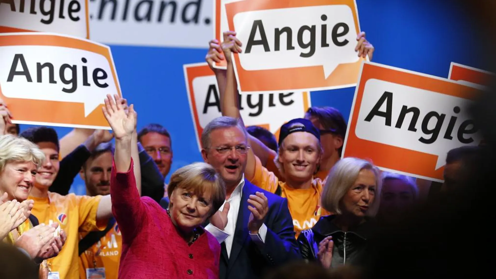 Merkel en su último gran mitin de campaña