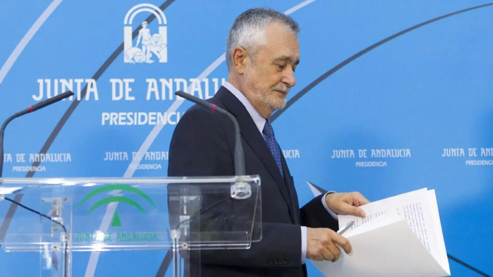 El secretario regional del PSOE-A y presidente de la Junta, José Antonio Griñán