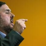 El presidente de ERC, Oriol Junqueras