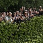 Fotografía de los asistentes en el Jardín Botánico de Madrid a la celebración del I Día Europeo de la Red Natura 2000, el mayor conjunto de espacios protegidos de la Unión Europea