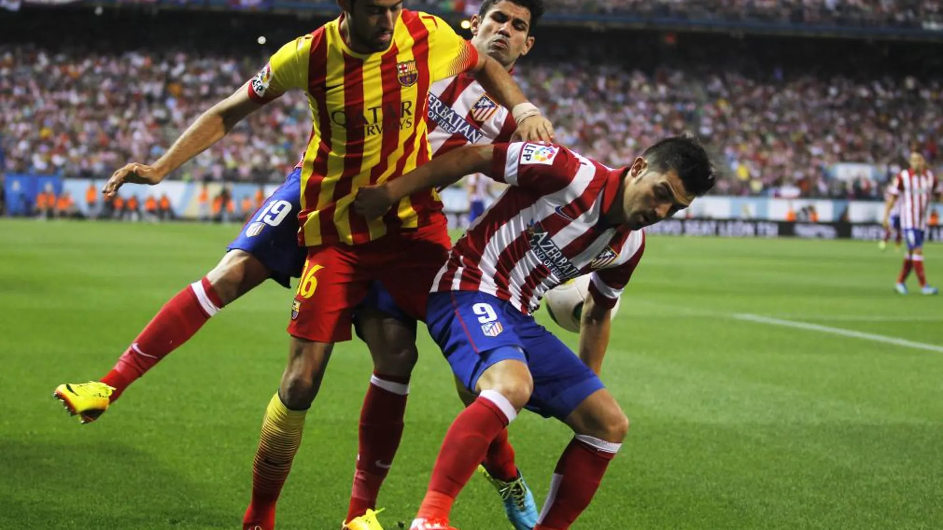 Sergio Busquets, durante el partido del pasado miércoles de la Supercopa de España ftrente al Atlético