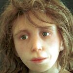 Reconstrucción de la imagen de un niño neandertal