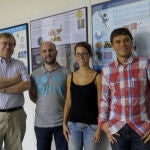 El equipo de la UB, formado por Javier G. Orlandi, Jaume Casademunt, Jordi Soriano y Sara Teller