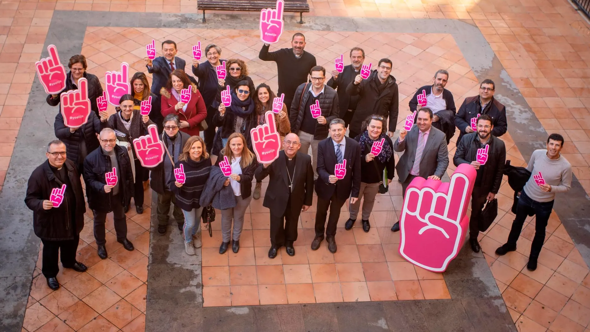 Los participantes en la presentación de #YoElijo en Castellón, ayer