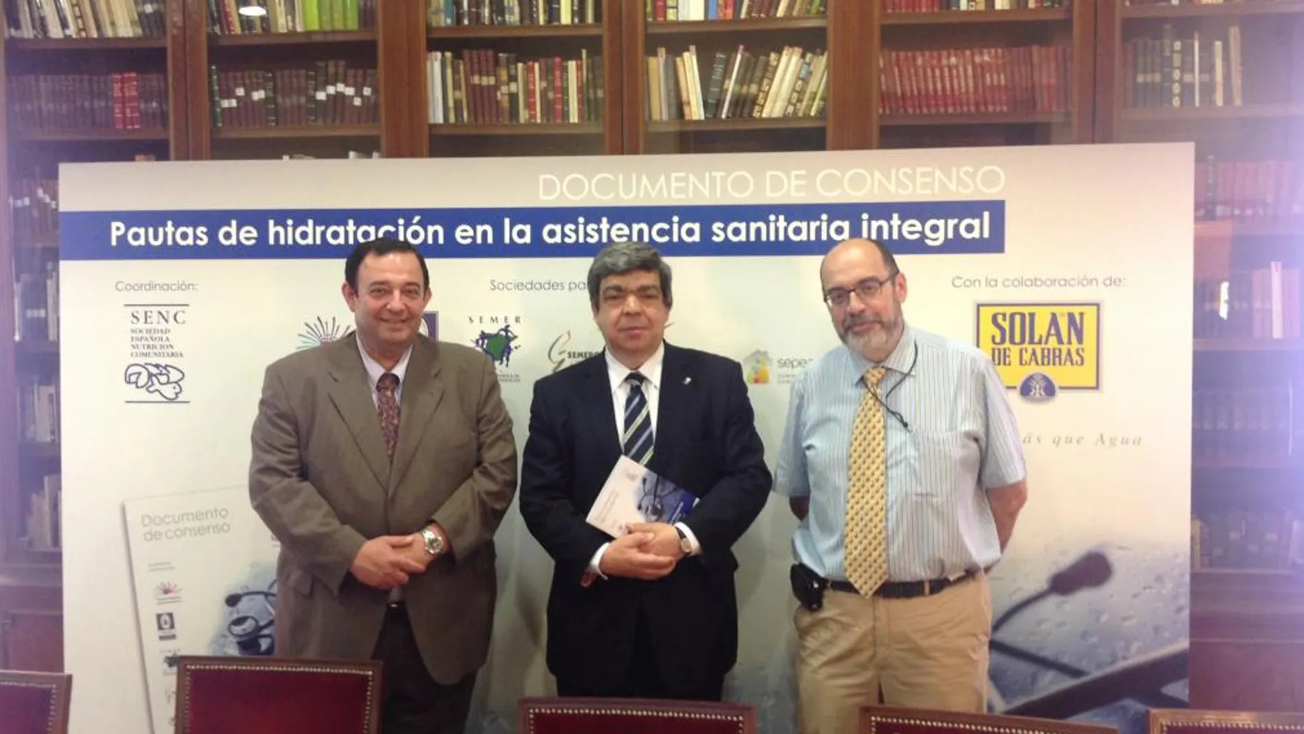 De dcha a izda, Alberto López, Javier Aranceta y Alberto Tejedor