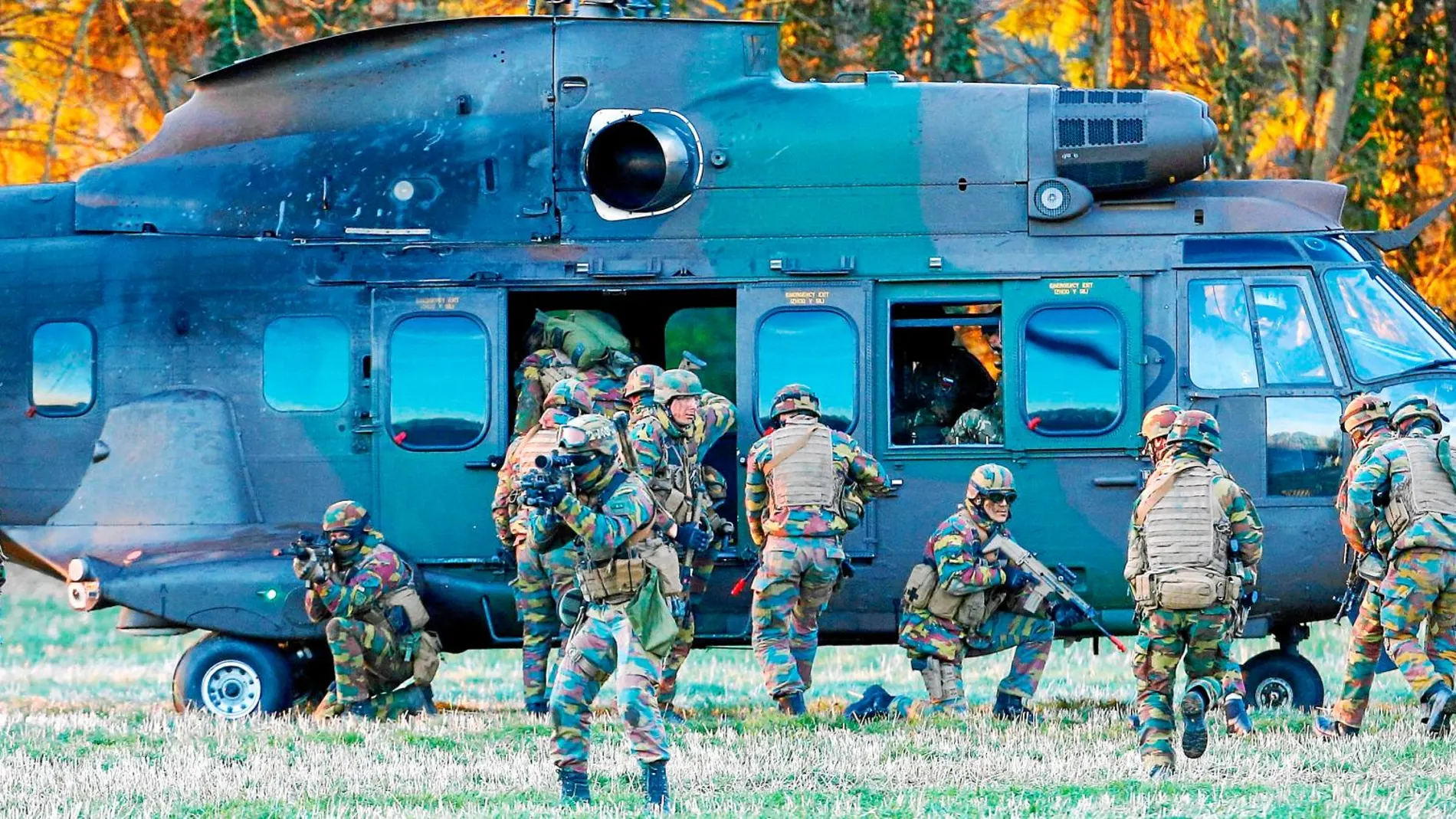 Soldados de varios países europeos participan en unas maniobras conjuntas en Bélgica