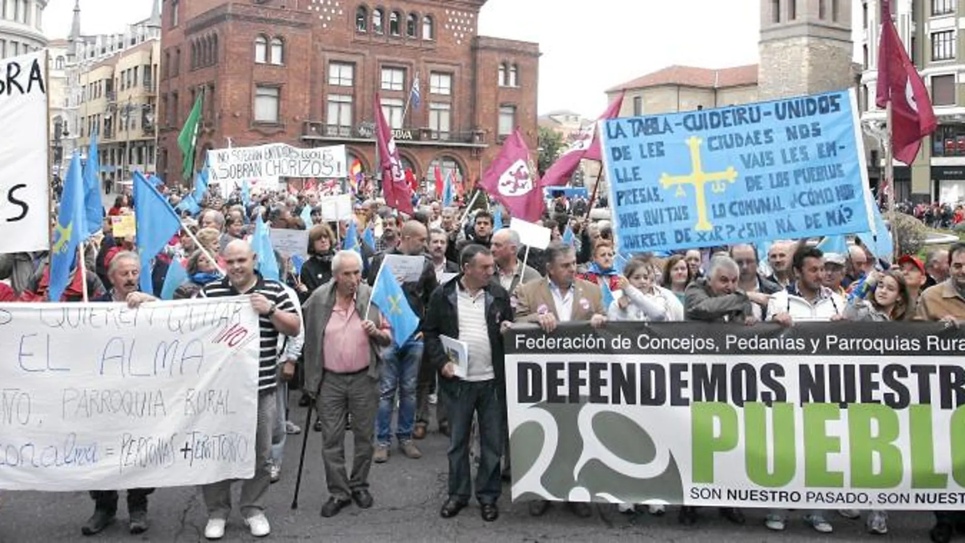 Vecinos de la parte noroeste de España se concentraban ayer en León