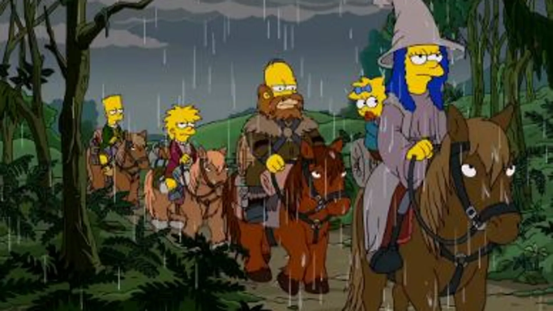 Los Simpson rinden homenaje a Tolkien y El Hobbit