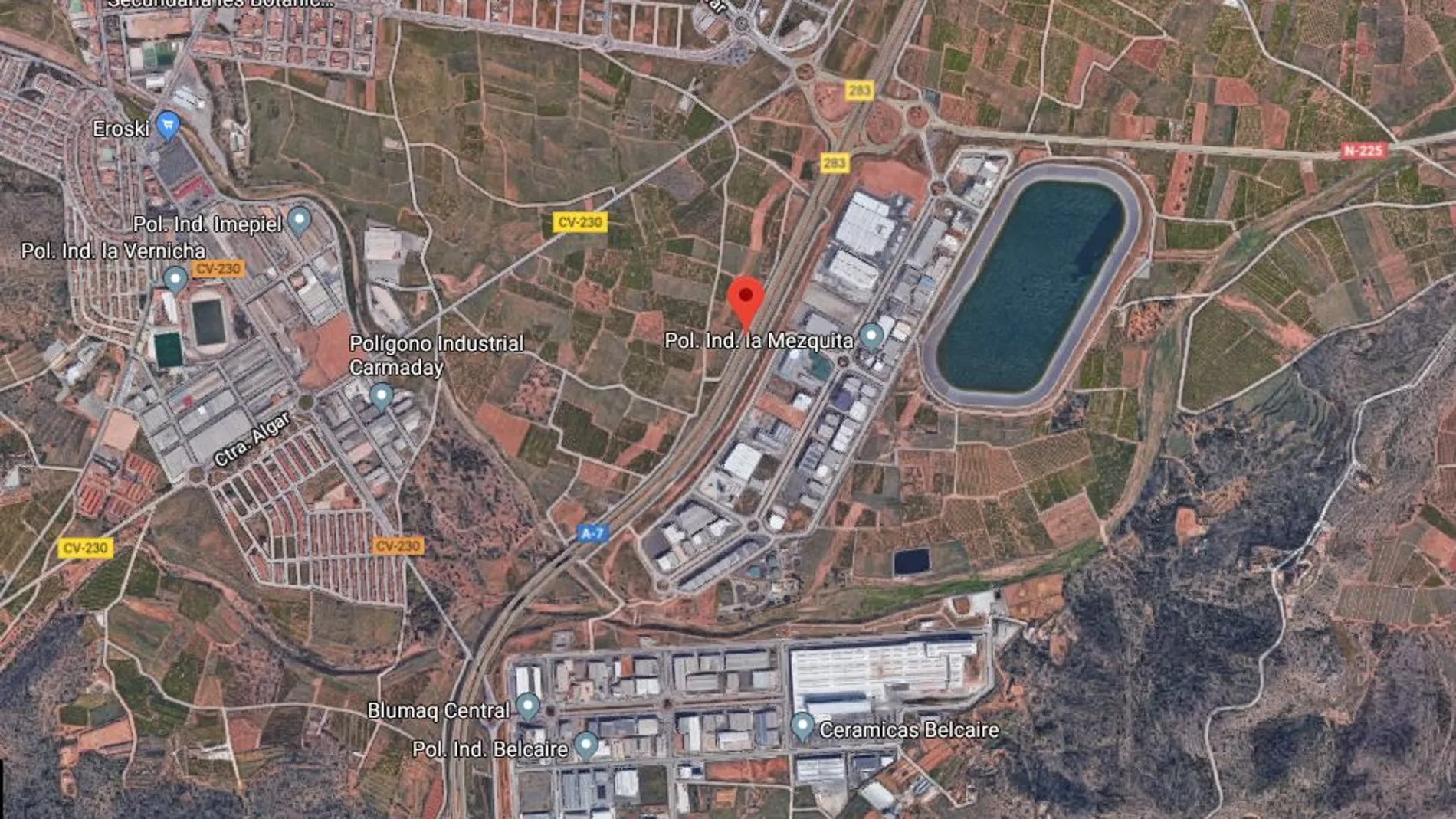 Imagen de la zona en la que ocurrió el accidente/ Google Maps