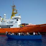 En agosto de 2018 el Puerto de Valencia acogió al Aquarius, el barco que rescató a centenares de inmigrantes en el mar