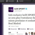 Captura del Twitter del periódico francés