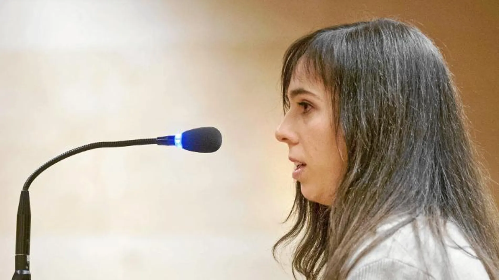 En la imagen, la pianista Laia Martín, durante el juicio