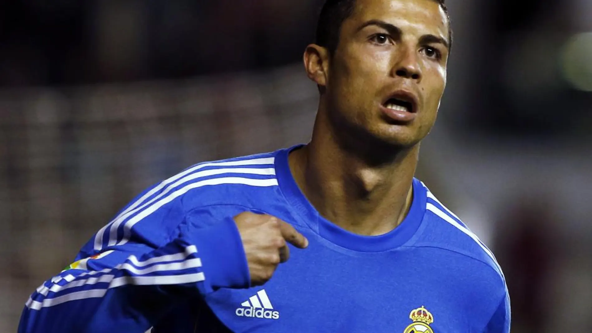 Cristiano Ronaldo, tras marcar su primer gol