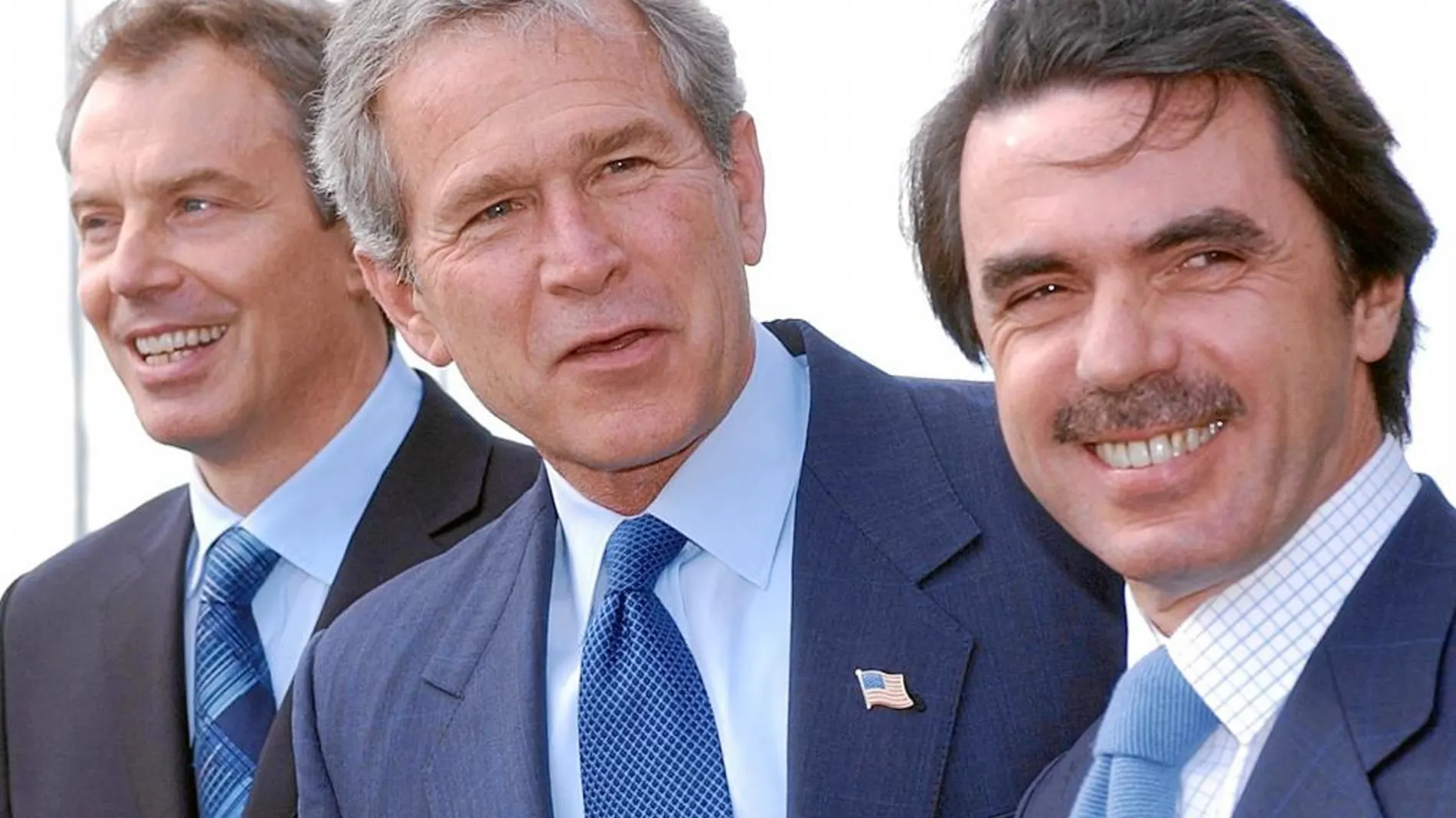 Blair, Bush y Aznar, en el encuentro de las Azores, celebrado en marzo de 2003