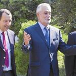 El presidente de la Junta, José Antonio Griñán, ayer durante un acto en Málaga en el que impartió una conferencia