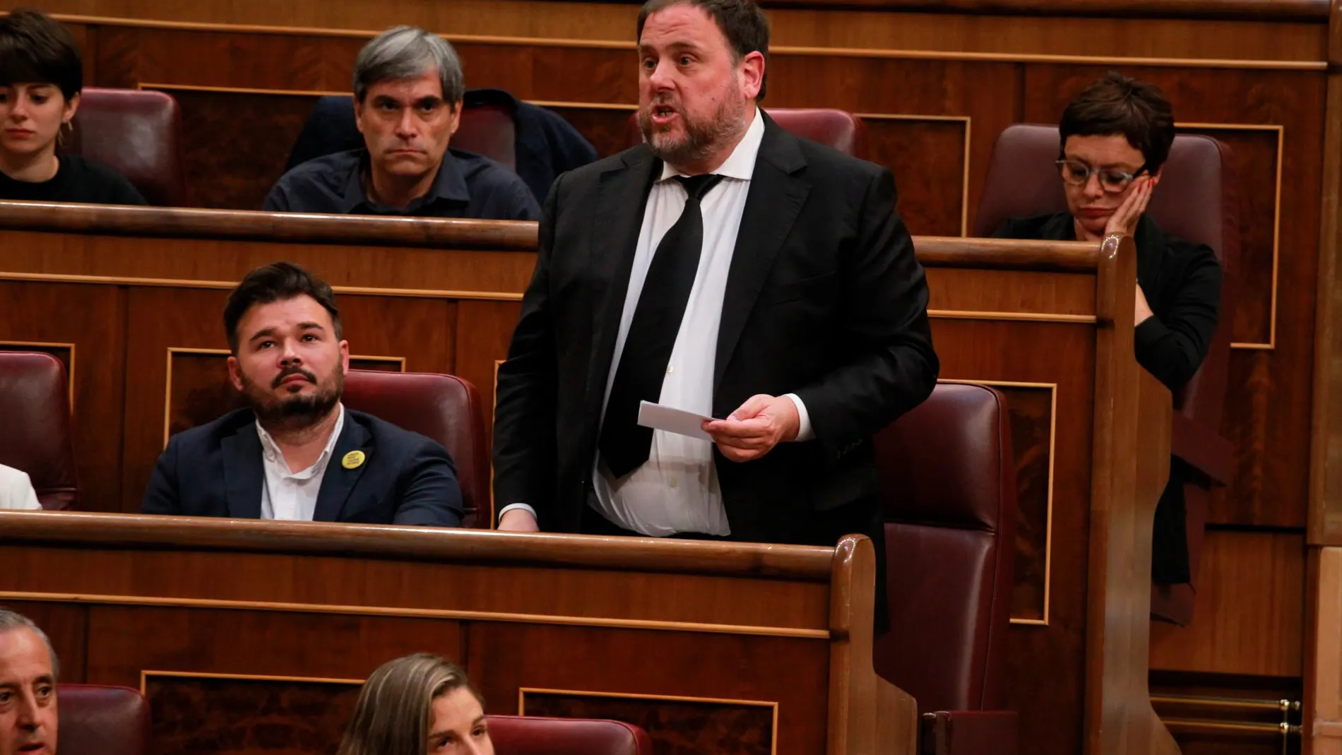 Oriol Junqueras, el pasado 21 de mayo, en el Congreso de los Diputados/Foto: C. Pastrano