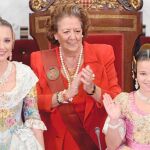 Rita Barberá proclamó ayer a Carmen Sancho y Claudia Villodre como Falleras Mayores de Valencia