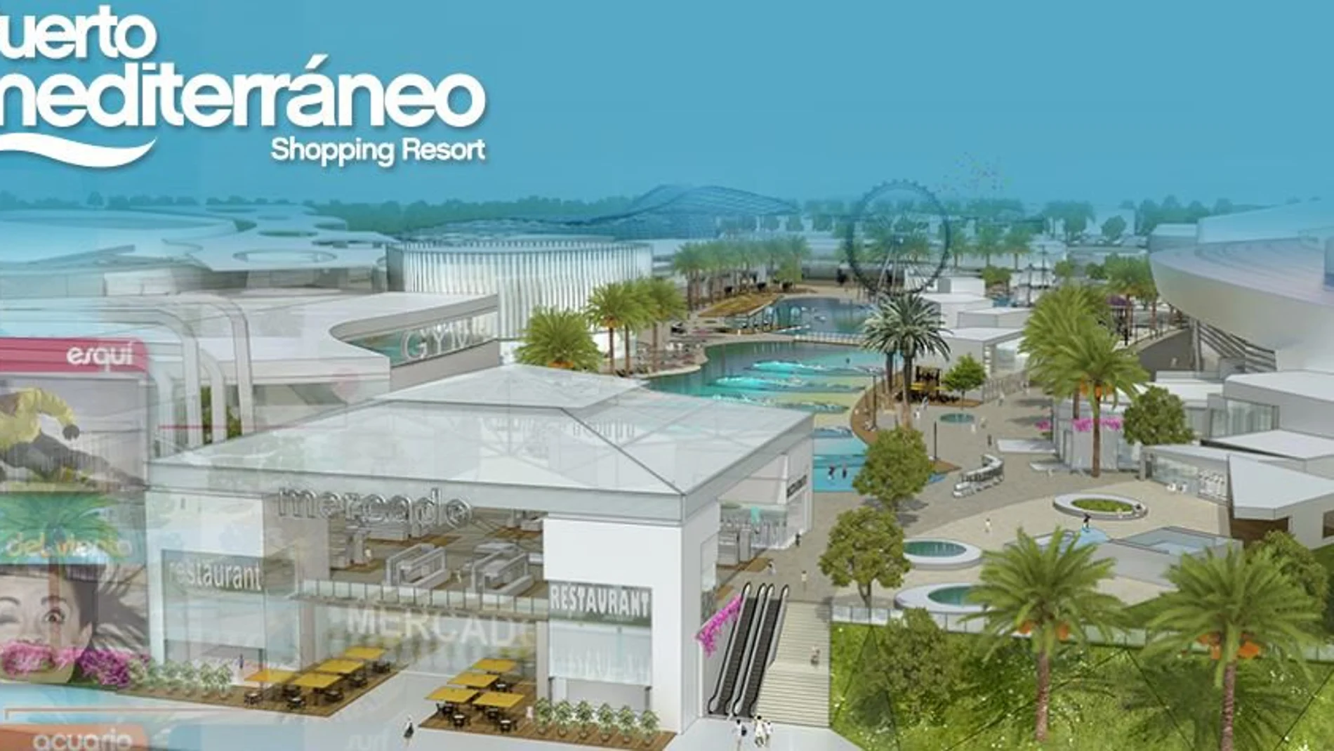 Simulación del futuro centro comercial Puerto Mediterráneo en Paterna, de la empresa Intu Eurofund Investments