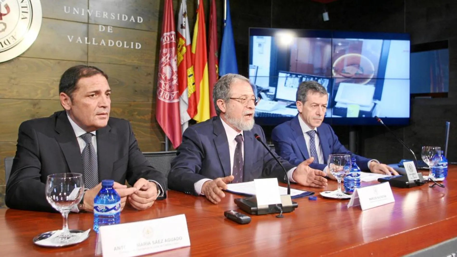 Antonio Sáez Aguado, Marcos Sacristán y Ángel de los Ríos