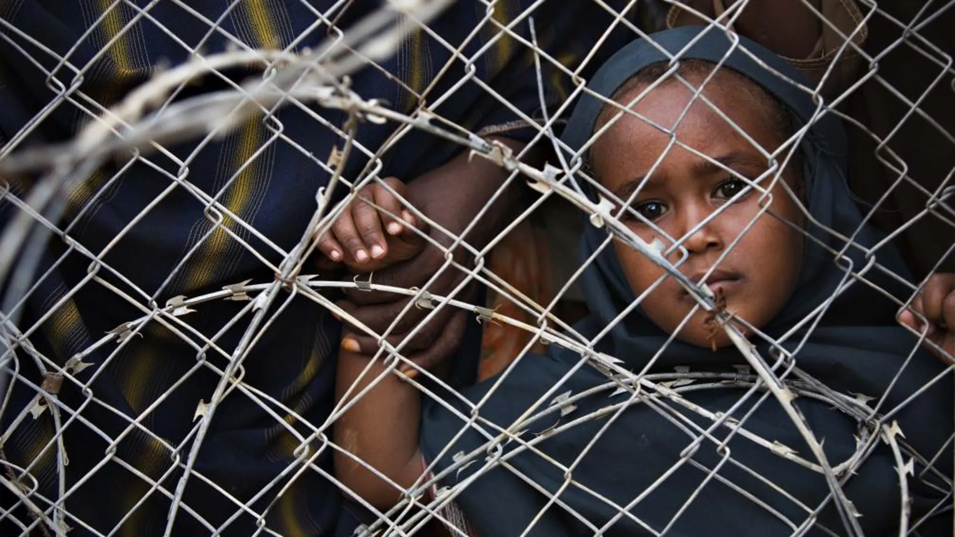 Una niña en el campo de refugiados de Dadaab