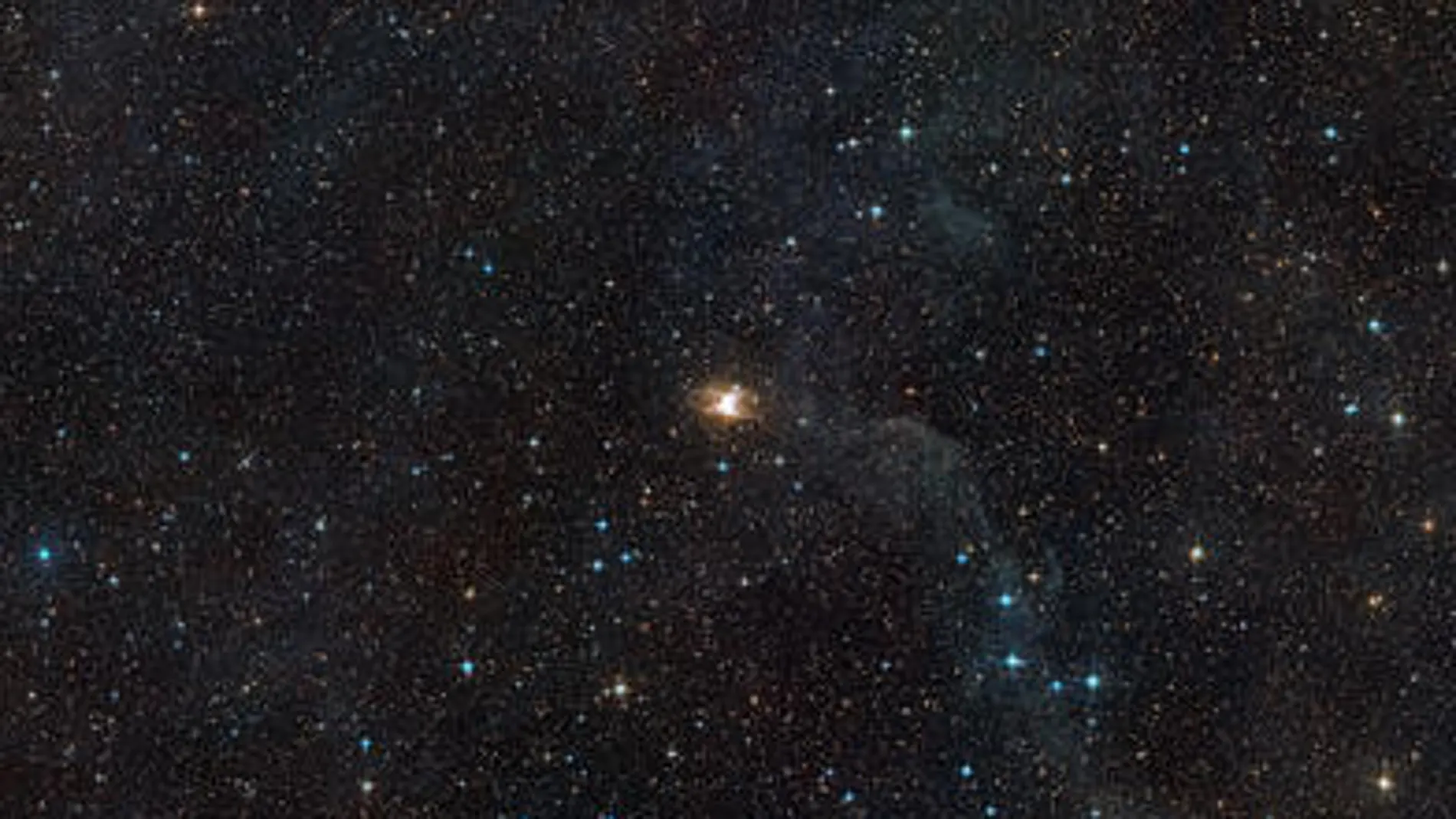 Imagen de la zona del cielo que rodea a la nebulosa Toby Jug captada por el telescopio VLT
