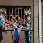 Presos en una cárcel de Porto Alegre, Brasil