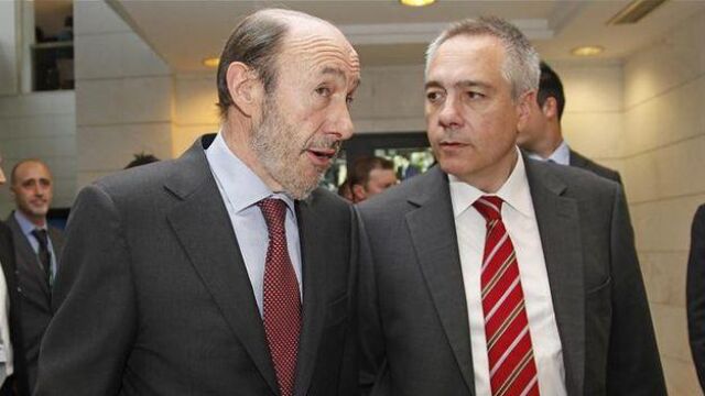 Rubalcaba y Pere Navarro