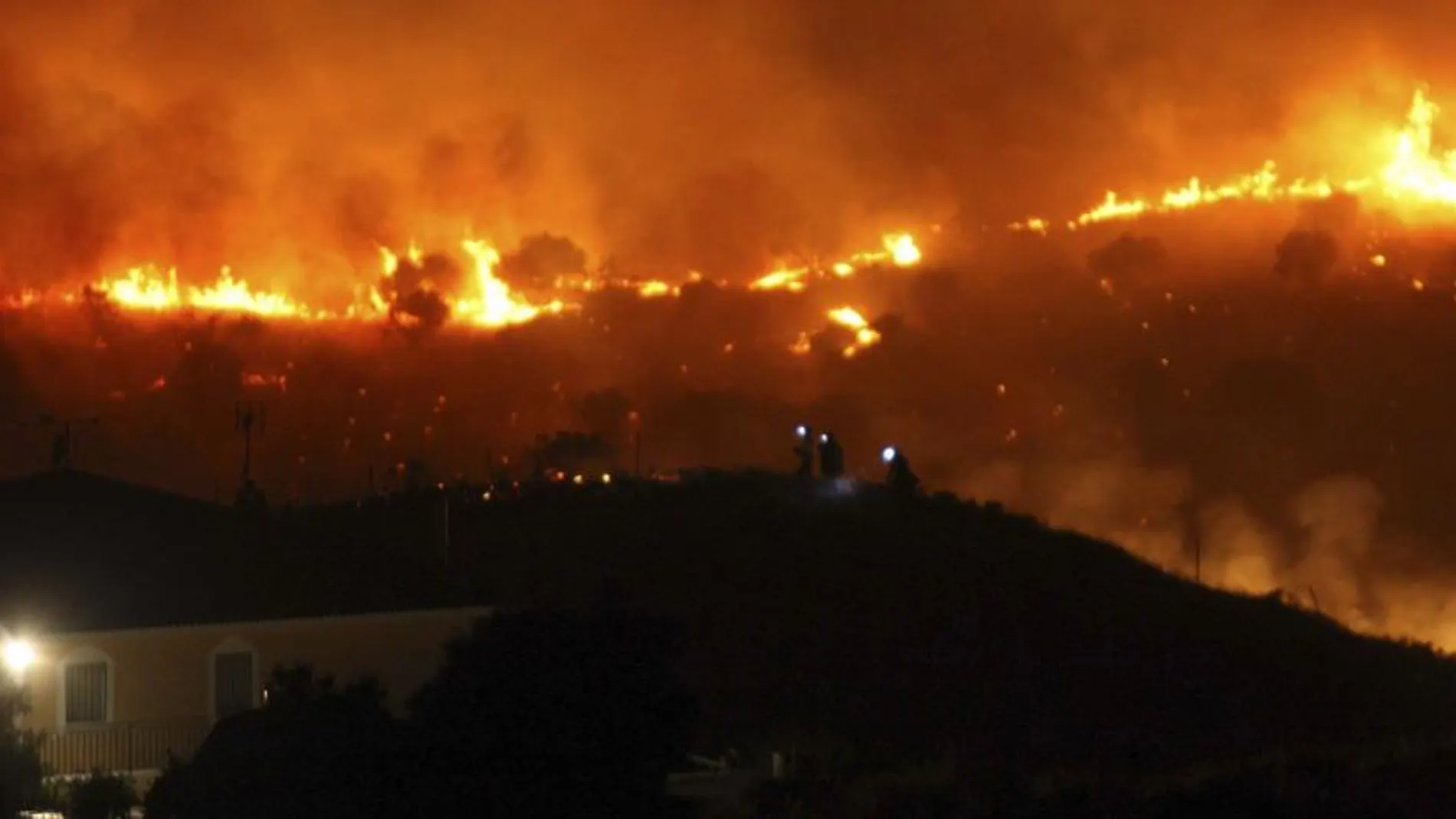 Incendio forestal en el término municipal de Almorox, en Toledo