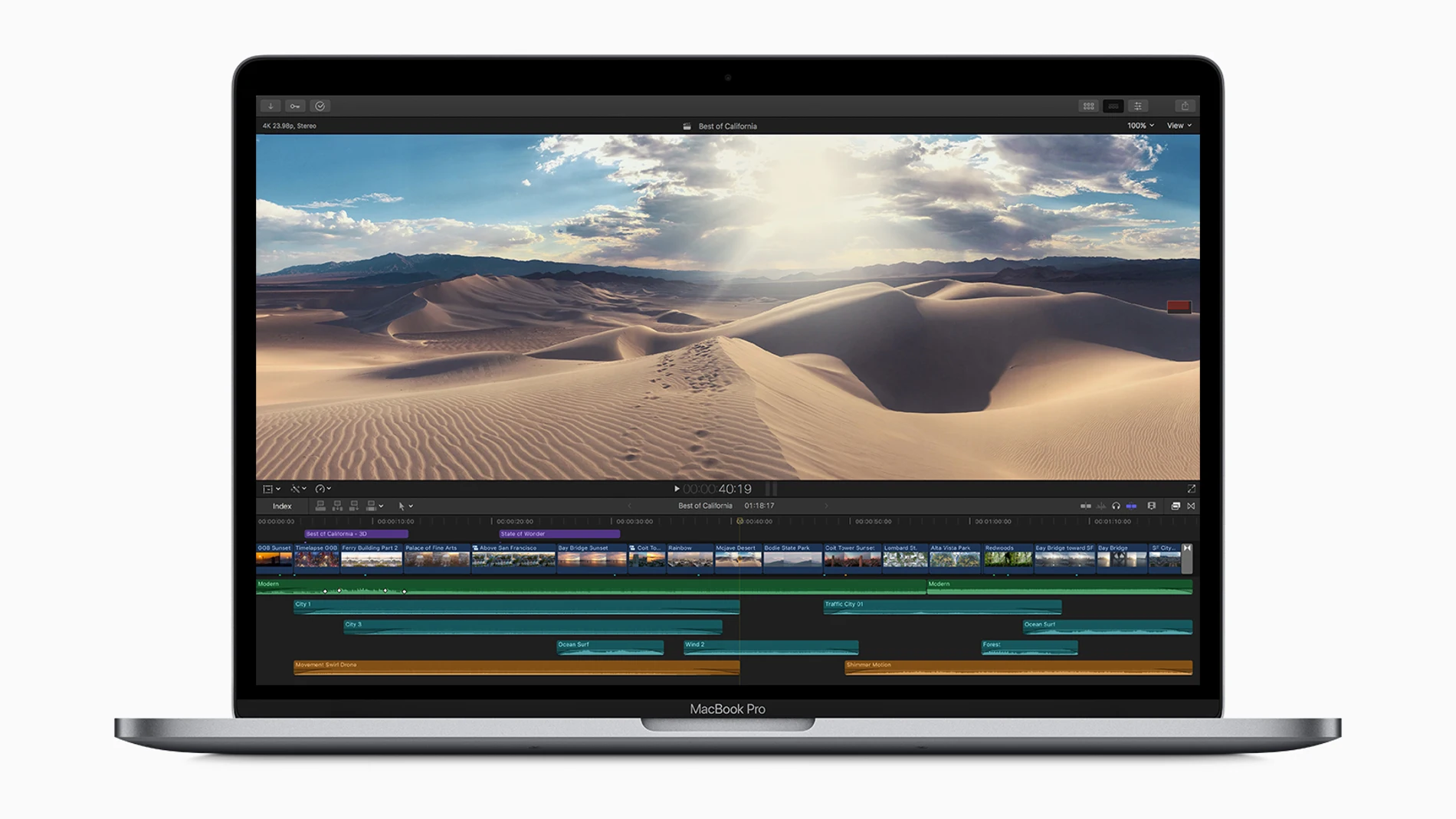 Con su procesador de ocho núcleos, el MacBook Pro de 15 pulgadas se ha modernizado / Foto: Apple
