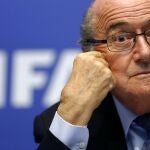 Joseph Blatter, presidente de la FIFA, que hoy anunció los 23 candidatos al Balón de Oro