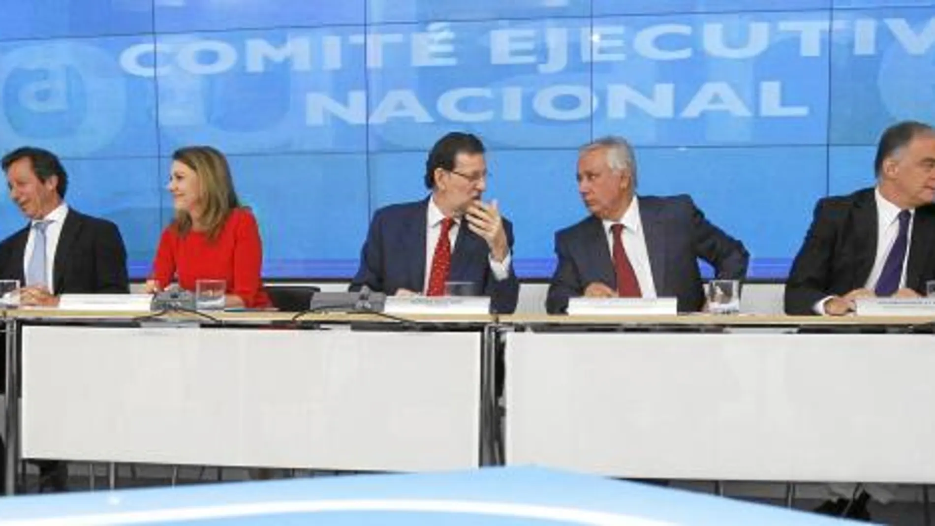 El Comité Ejecutivo Nacional del Partido Popular reunió ayer en la sede de Génova a la cúpula del partido